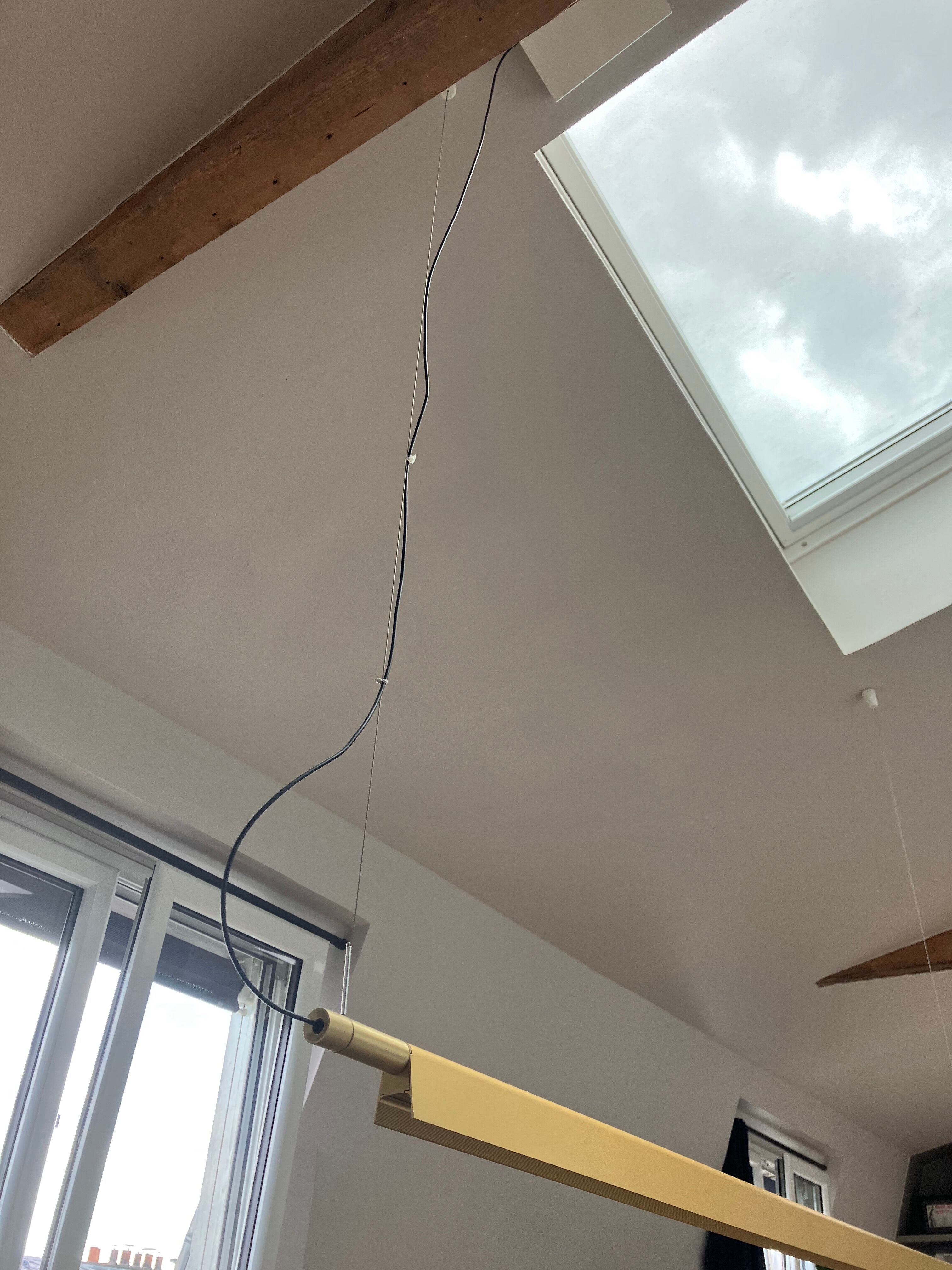 Suspension compendium luceplan brass color