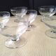 6 Vintage Low Champagne Glasses