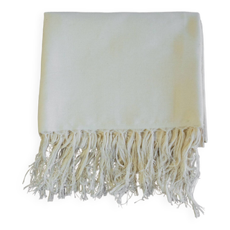 Couverture marocaine 100% coton - beige