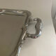 Baroque stainless steel tray Alessi