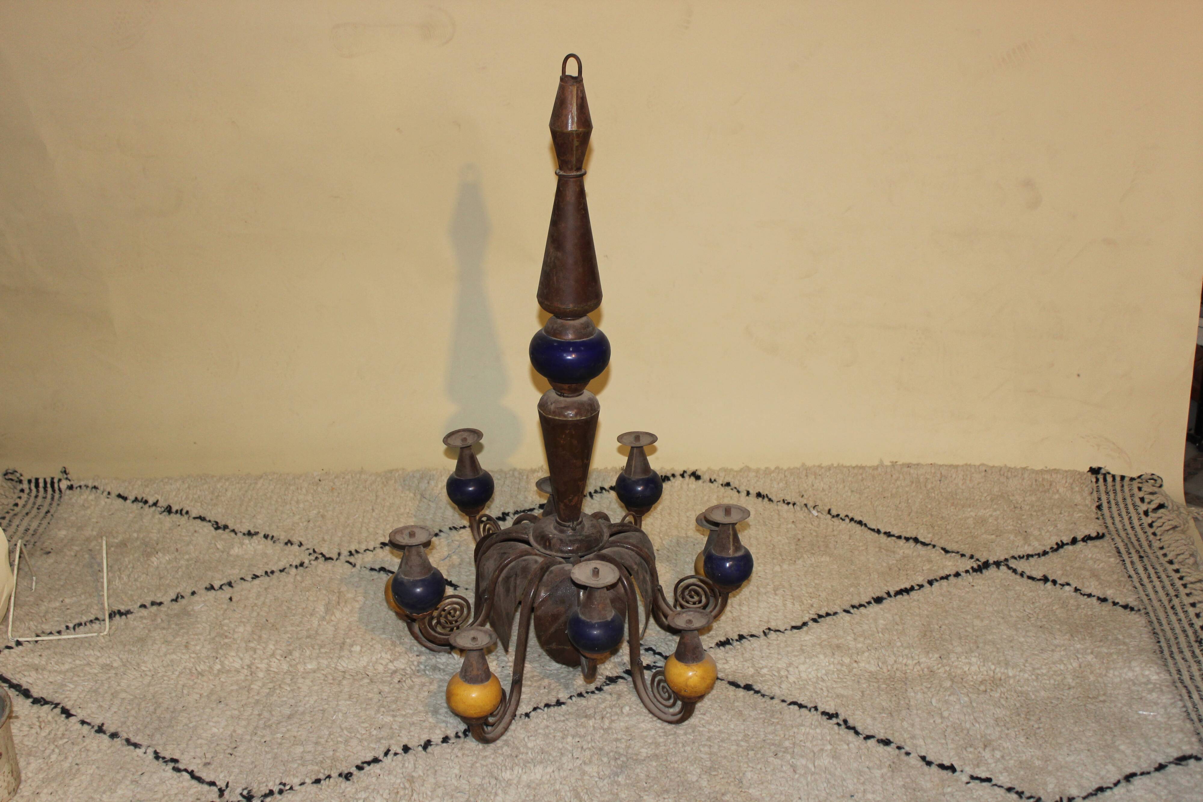 Frogé iron chandelier