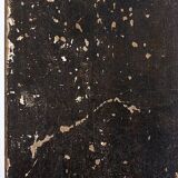 Banc en bois et métal tubulaire noir, 1950