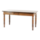 Antique French cherry wood dining table from the 19th century