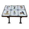 Table d’appoint carreaux anciens Tichelaar