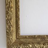 Old gilded wooden frame