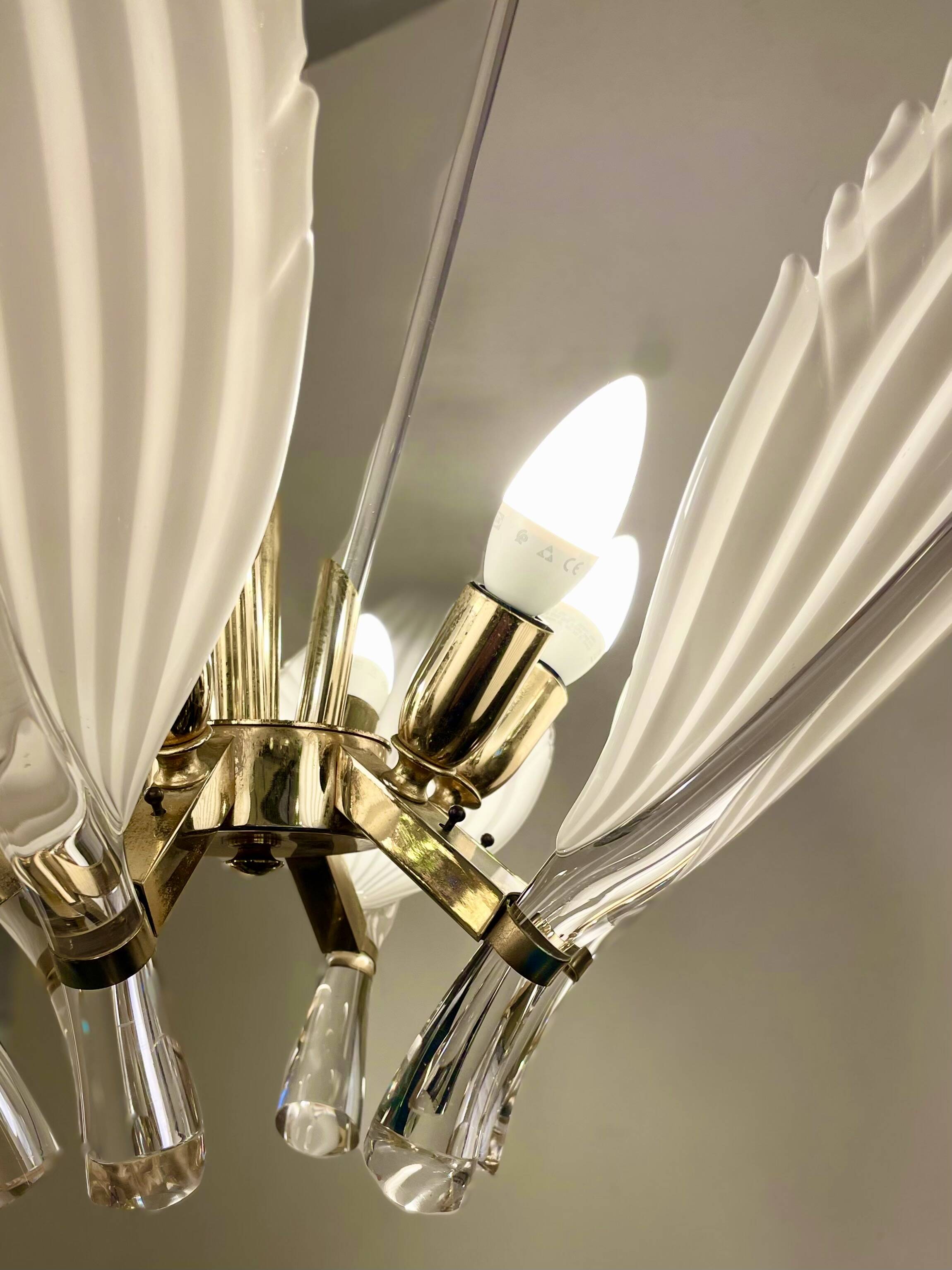 Venetian Chandelier by Franco Luce for Seguso, 1960s