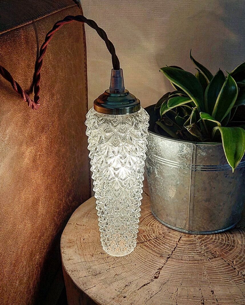 Vintage tube ball driver chiseled glass