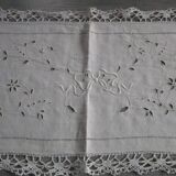 Antique large embroidered table centerpiece 150cm x 35cm