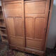 Large solid oak wardrobe – 2 sliding doors – 2
