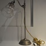 40's metal verre bureau lamp