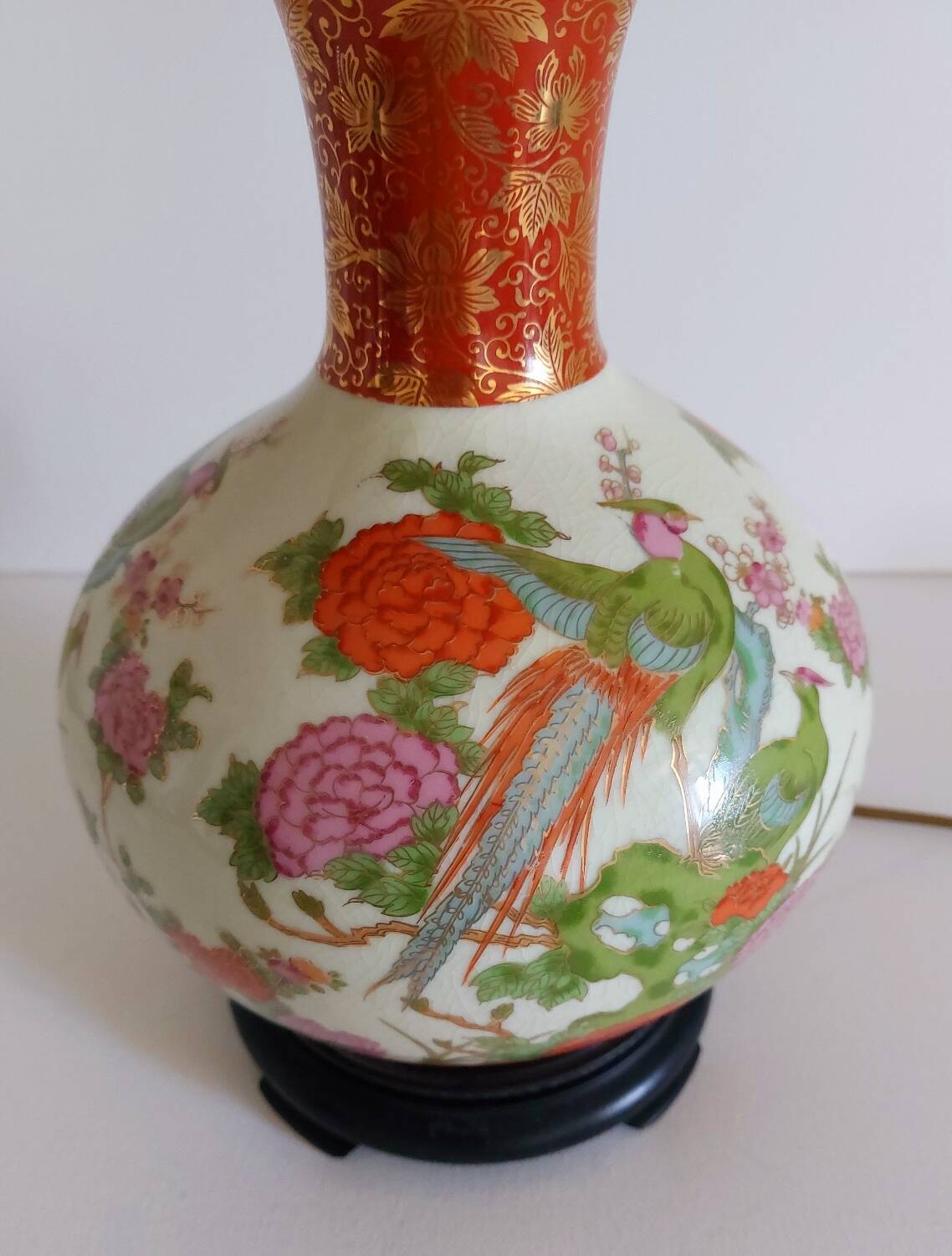 Japanese porcelain lamp