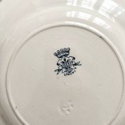 6 assiettes plates terre de fer « Diderot » Longwy