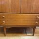 TV stand from the 50s, 2 drawer, 2 accordion doors. Perfect condition.