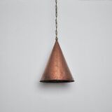 Cone shaped handmade pendant from Denmark, 1970s