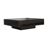 Planter wooden lacquered black design 1970