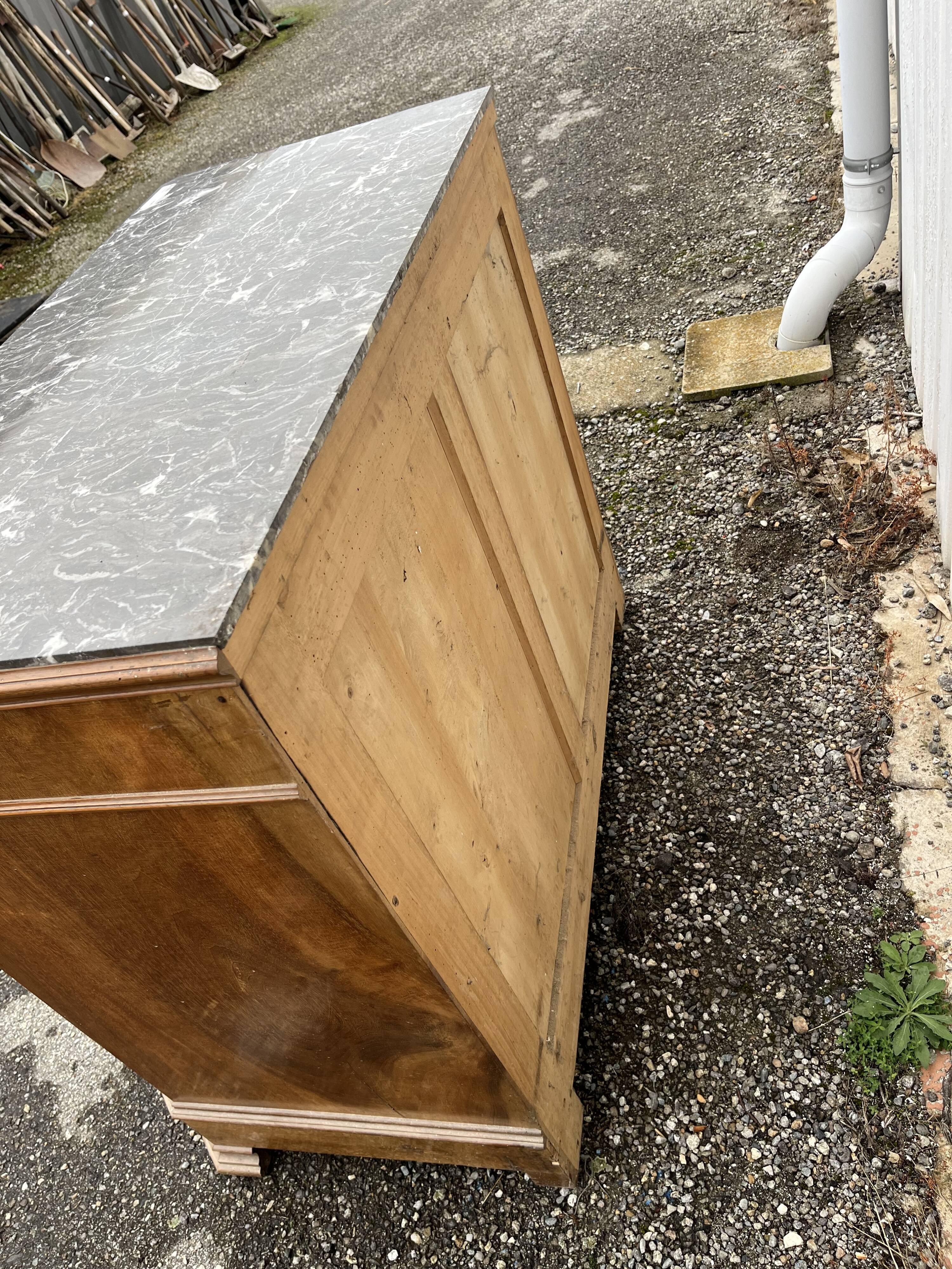 1900 marble chest of drawers