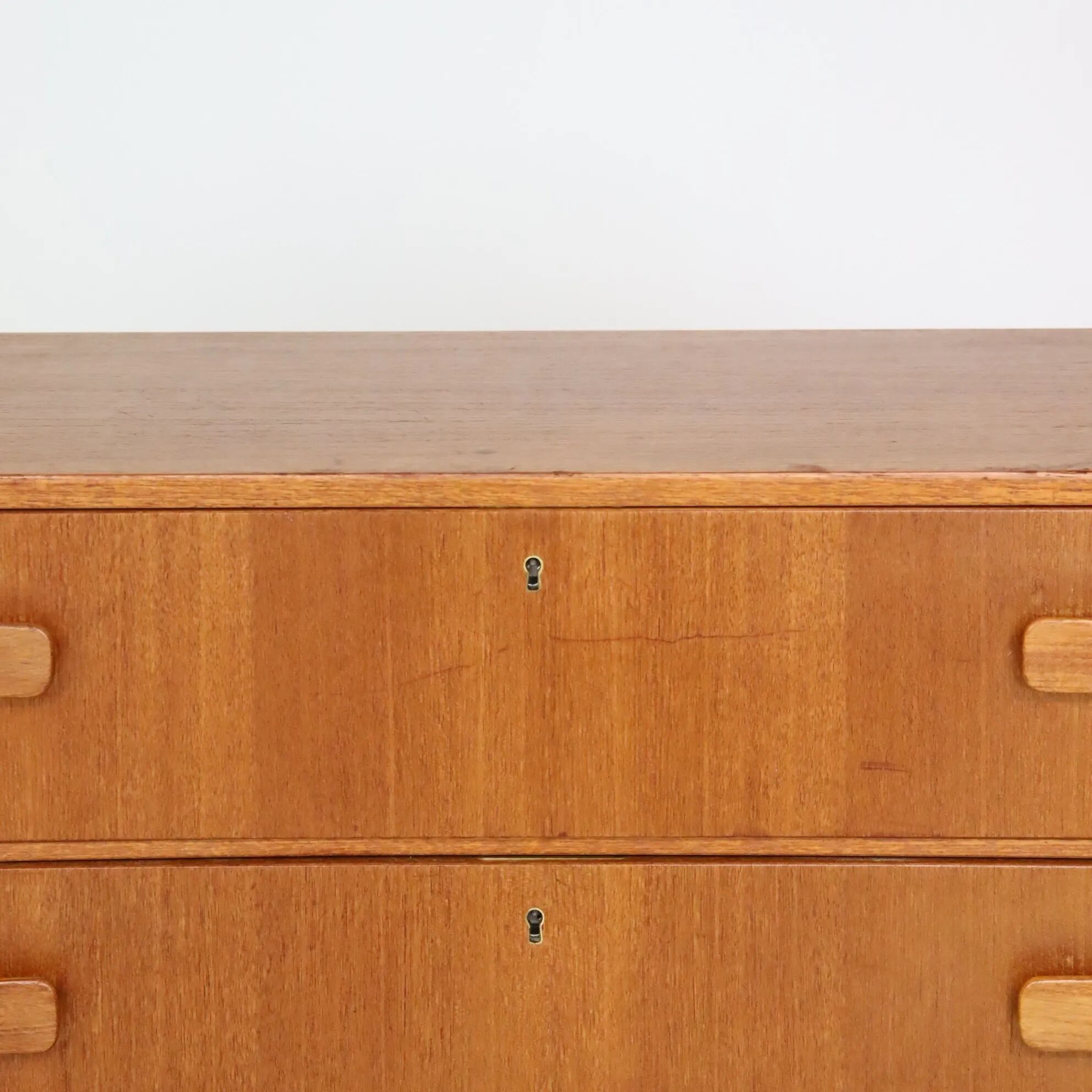 Teak six-drawer chest from the 1970s.