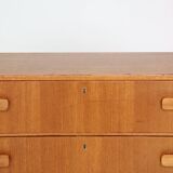 Teak six-drawer chest from the 1970s.