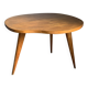 Table basse haricot tripode en chêne, années 50