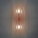 Pair of Fontana Arte Style Mid-century Modern Pink Murano Glass Sconces