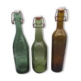 Set of 3 old bottles