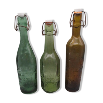 Lot de 3 bouteilles anciennes