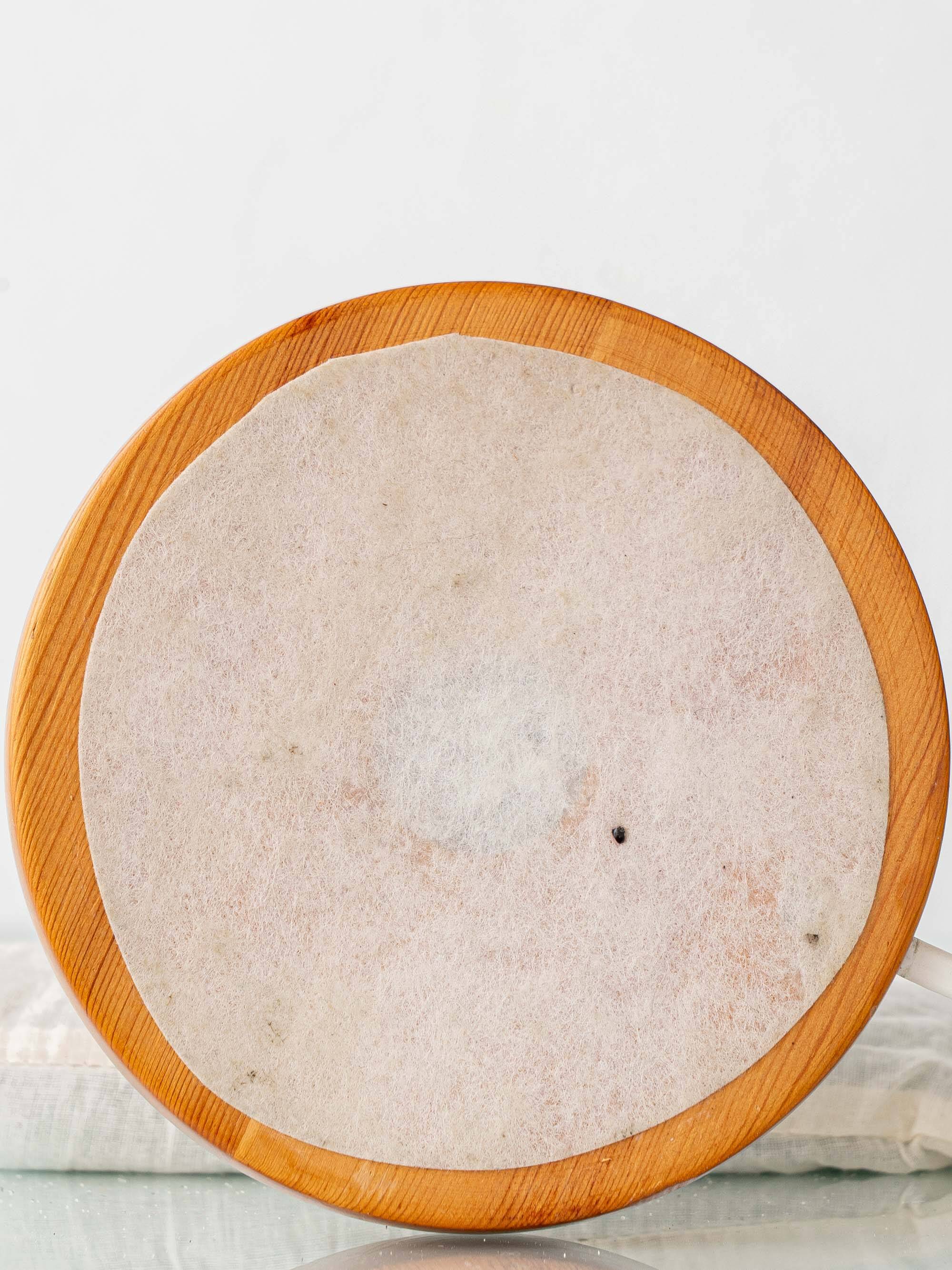 Scandinavian Modern Sculptural Solid Pine Table Lamp, circa 1970s