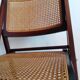 Chaise pliable vintage rotin