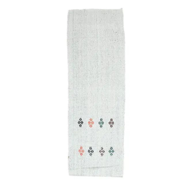 Turkish vintage handwoven wool kilim rug 71x220