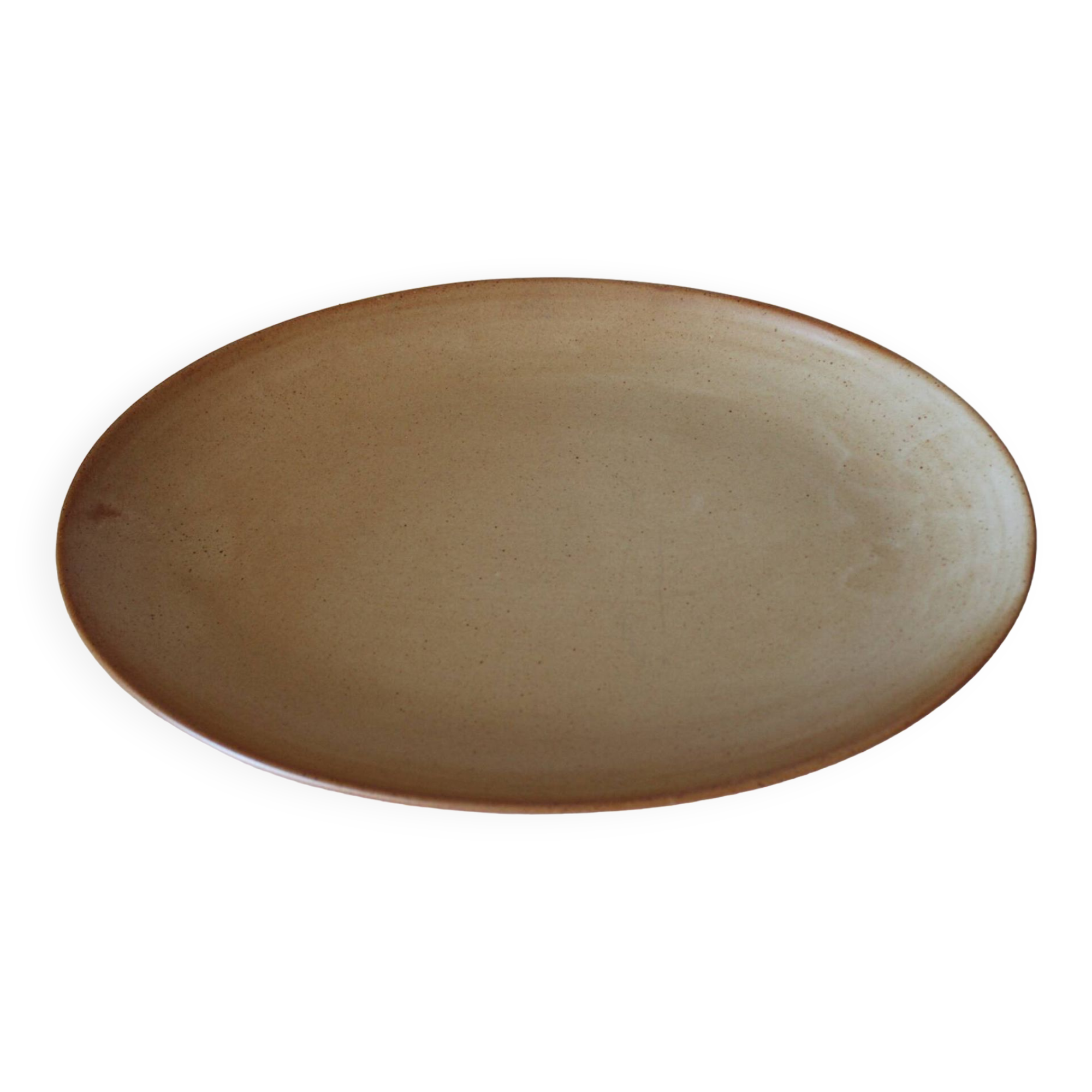 Oval dish, Stoneware Village