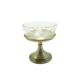 Sugar bowl, Art Deco, silver-plated brass, glass, Poland, 1930s.