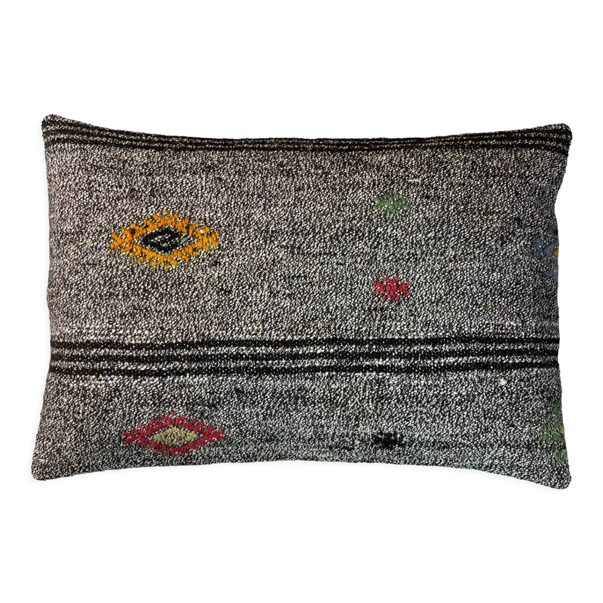 Vintage turkish handmade kilim cushion cover