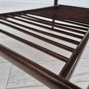 Table basse pliante danoise des années 1950 avec tiroir et étagère, état d'origine.