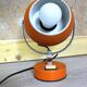 Orange Eyeball lamp, space age vintage from the 60s.