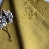 Old cloth in pure thread washed linen tinted in vermeil