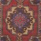 Vintage Turkish handmade rug 137x222 cm