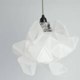 Labyrinth, Hazy, Artisan Light Sculpture with Protruding Fixture, By Republiken