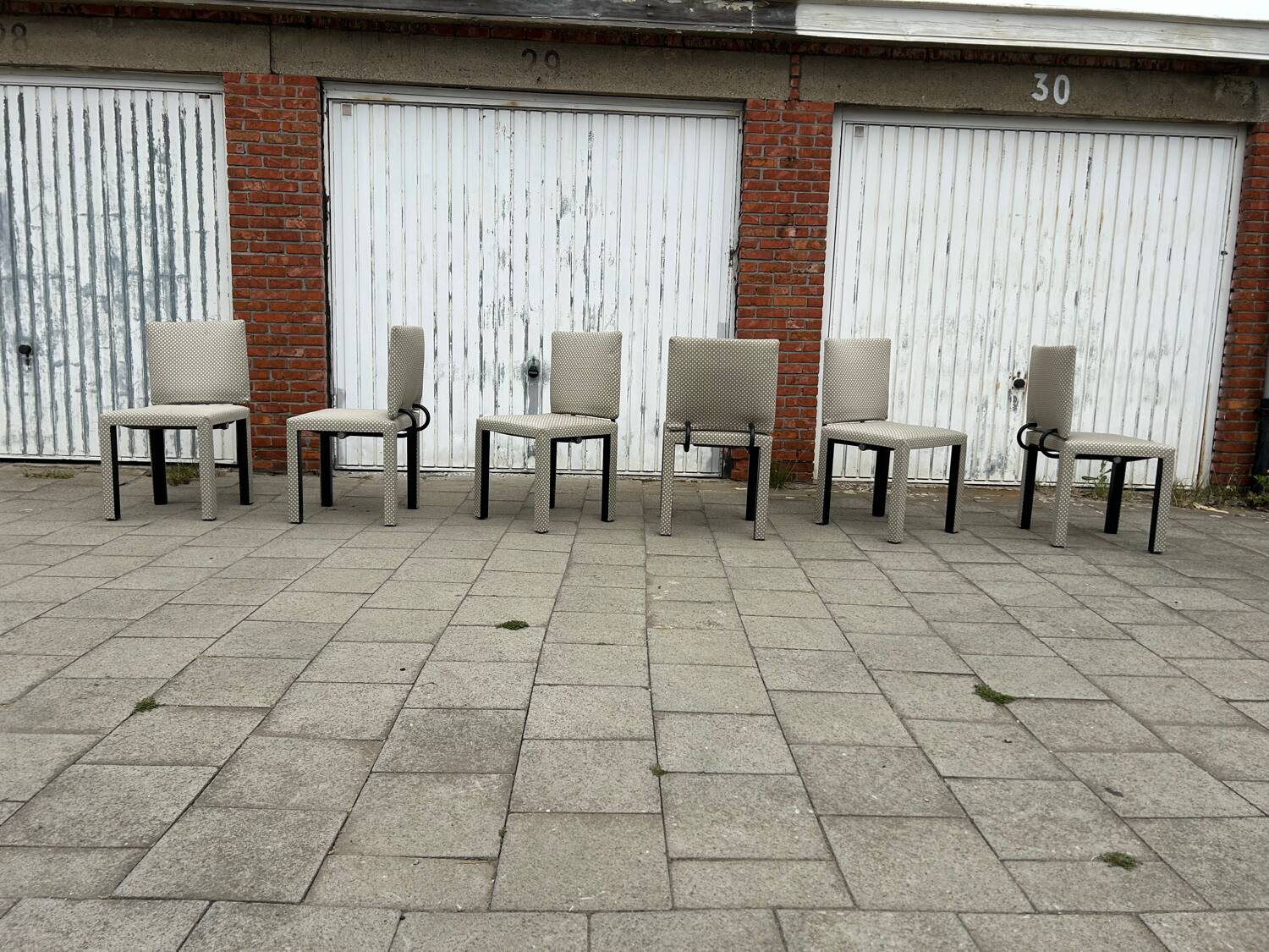 6x Arcadia Arcara chairs Paolo Piva B&B Italia