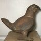 Vase zoomorph bird sculpture terracotta parrot, mexico, 70s
