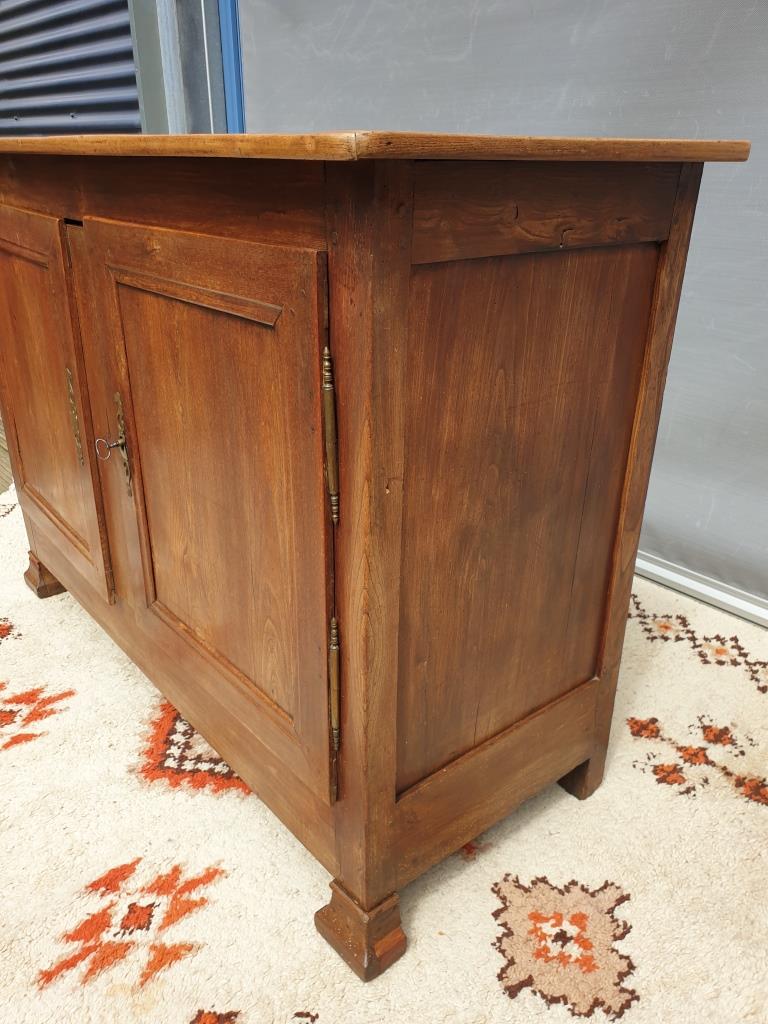 Norman countryside buffet in solid cherry wood nineteenth