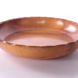 Vintage teak wooden high bowl or fruit bowl 1960s Denmark