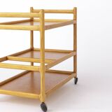 Vintage Serving Trolley Oak 1970s Danish