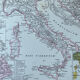 Original map of Italy - 37x27cm - 1908