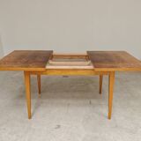 Extendable lacquered table czechoslovakia trud 1960