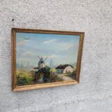 Oil on canvas, old painting