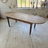 Oval farmhouse table 250cm pine
