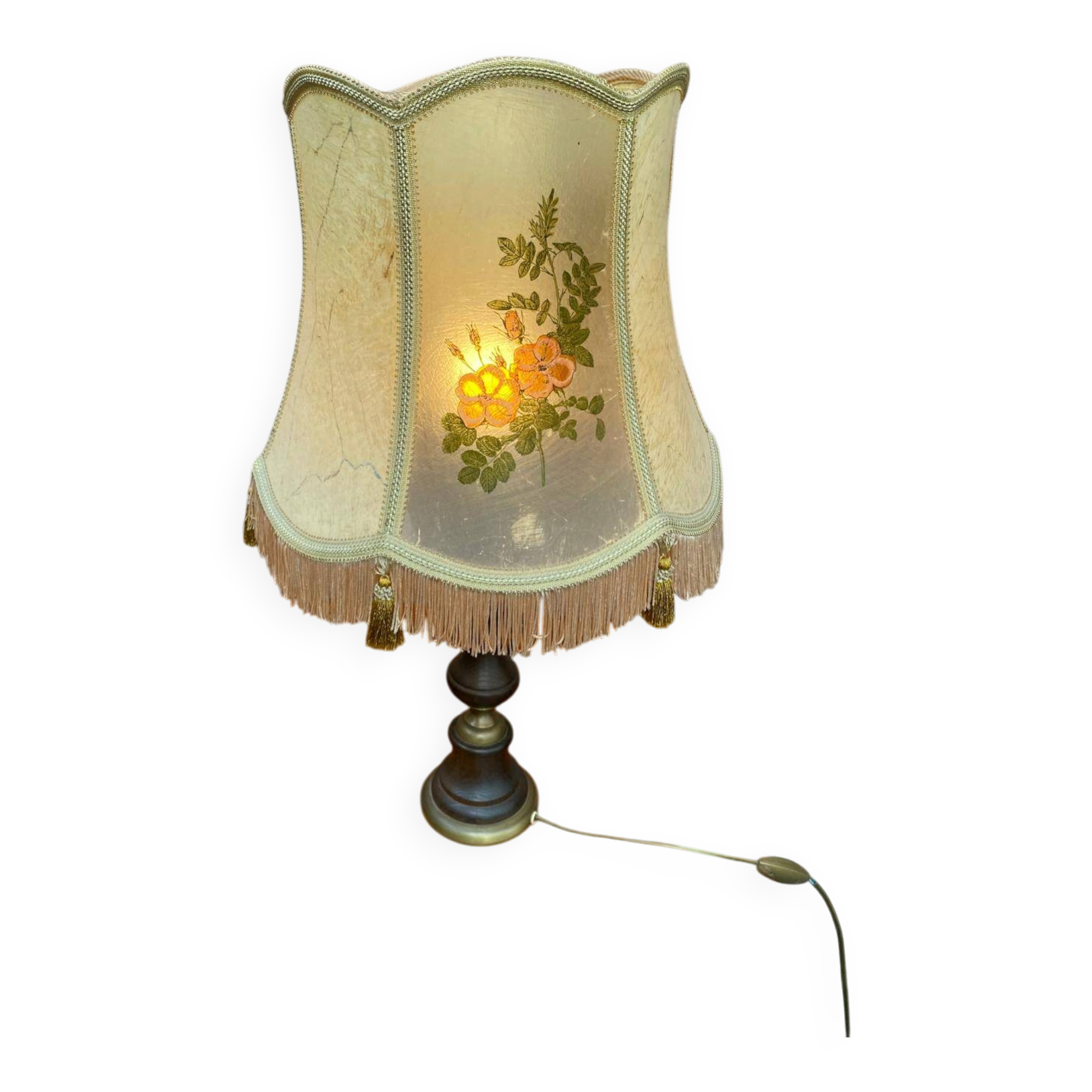 Vintage Kaiser Leuchten gold lamp