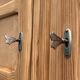 Parisian art deco wardrobe solid raw wood wardrobe