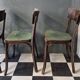 Suite de 4 anciennes chaises Bistrot Baumann Vintage Année 50