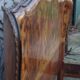 Rounded Walnut Burl Double Bed, 1950s
